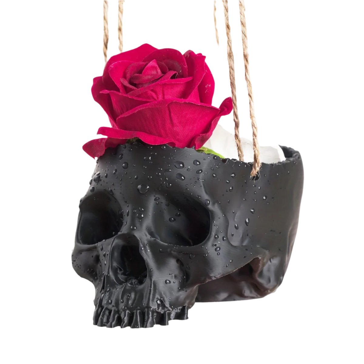 Hanging Skull Head Vase/Planter
