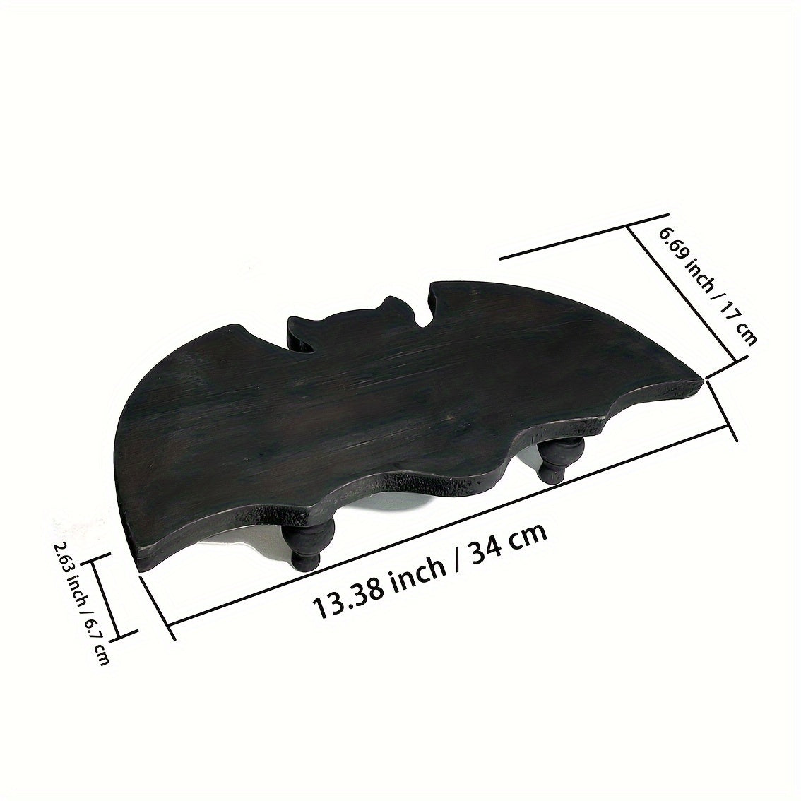Bat-Shaped Wooden Display Stand