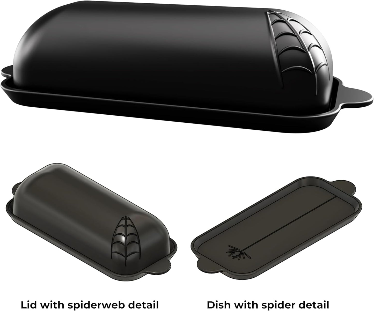 Spiderweb Butter Dish With Lid