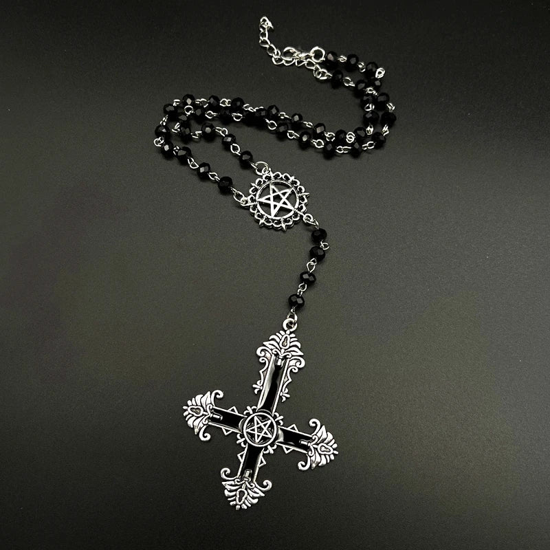Inverted Cross Pentagram Rosary