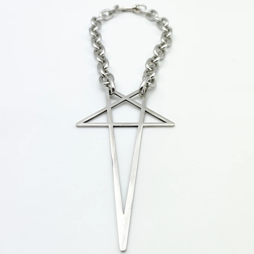 Exaggerated Pentagram Necklace