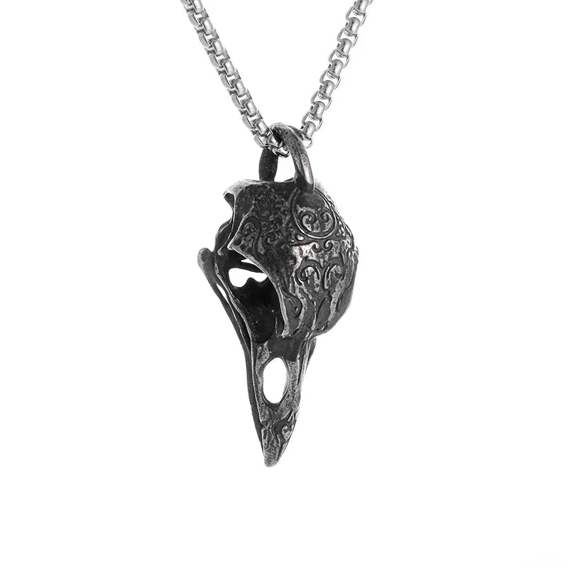 Crow Skull Necklace