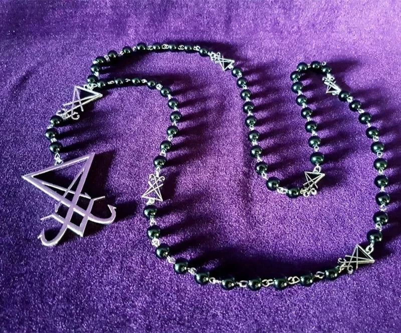 Lucifer's Sigil Rosary Necklace