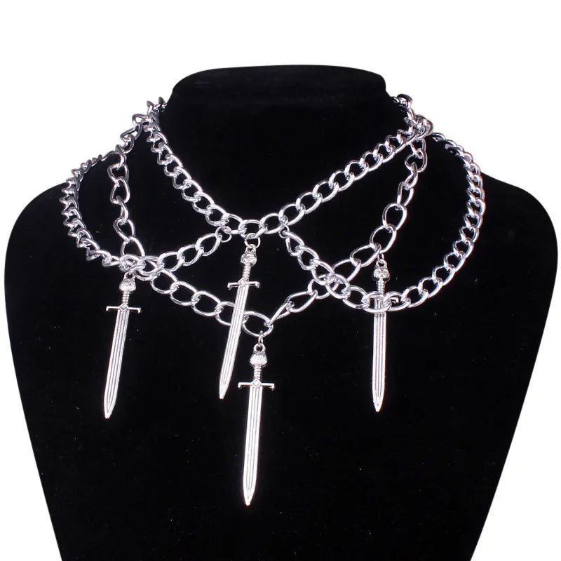 Multilayer Chain Choker Necklace