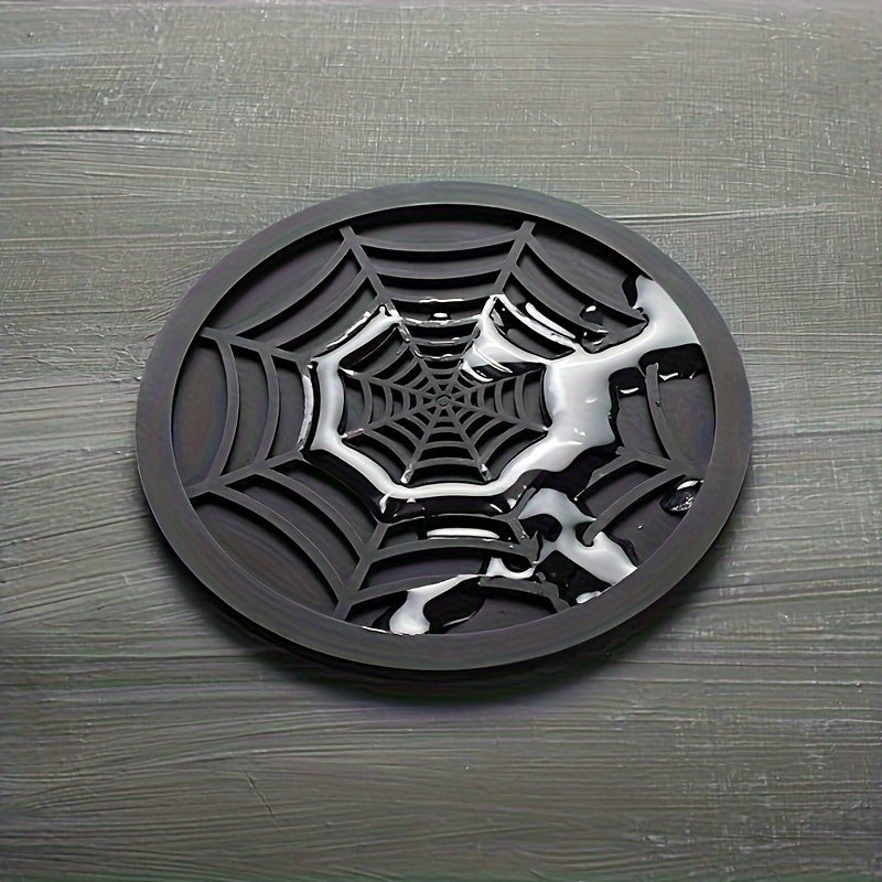 Black Spider Web Coasters