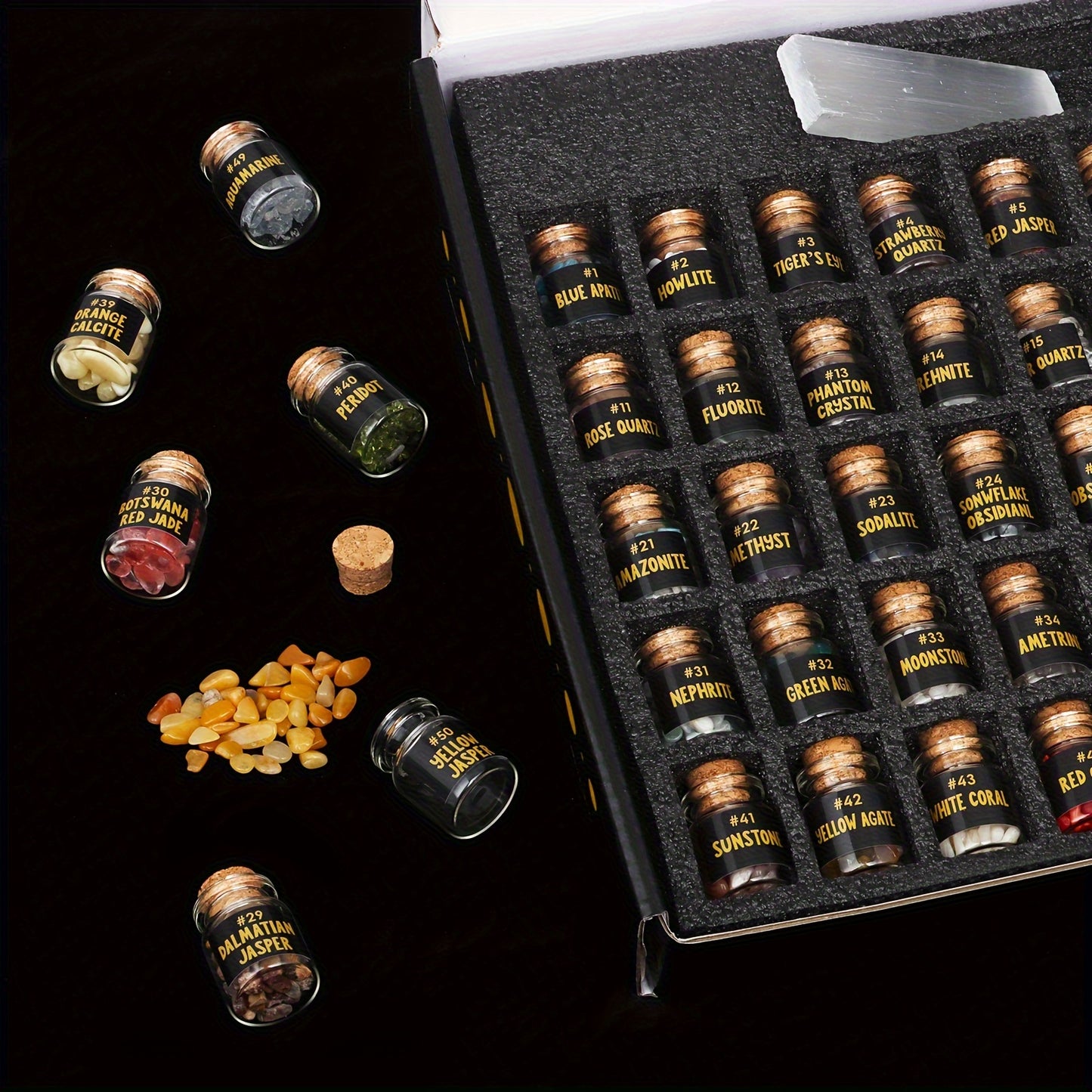 50 PCS Bulk Crystals and Healing Stones - Real Healing Crystals