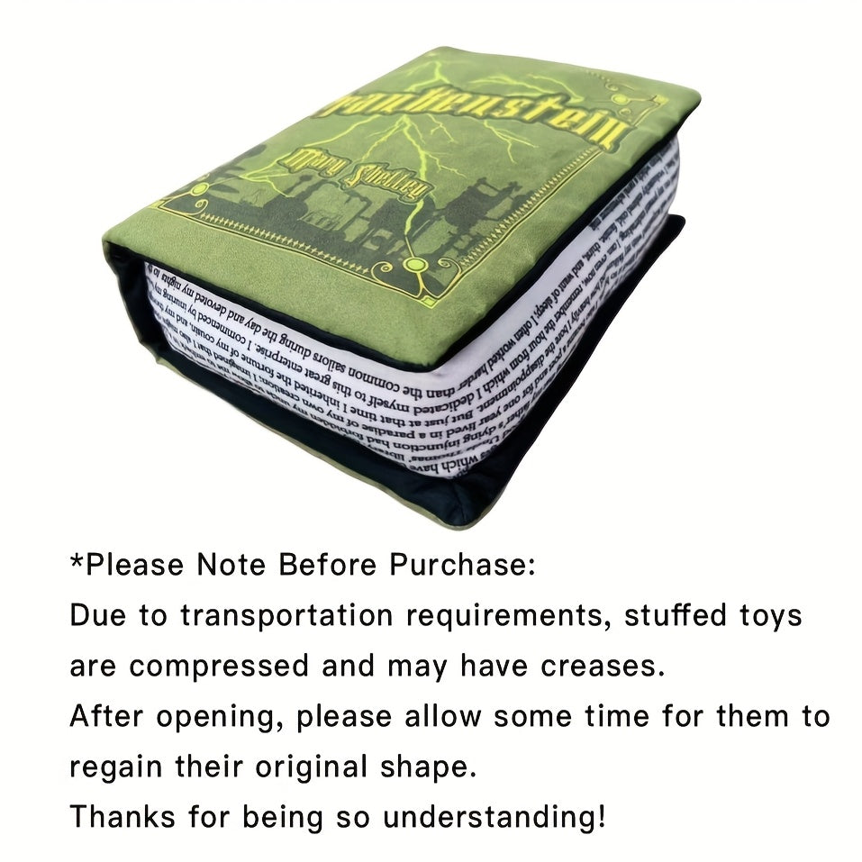 Frankenstein Book Plush With Openable First Page