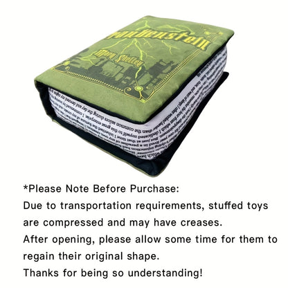 Frankenstein Book Plush With Openable First Page