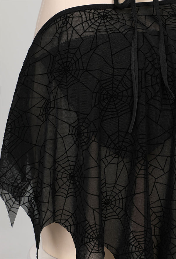 Spider Web Swimsuit Two Piece Bikini with Cover