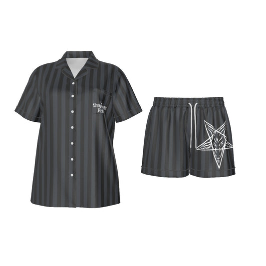 Stripped Baphomet Pentagram Pajama Set