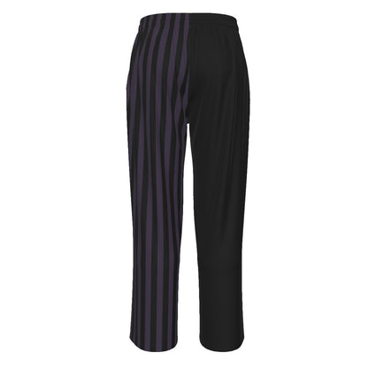 Unholy Split Contrast Striped Pajama Pants