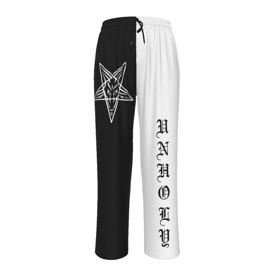 Unholy Baphomet Split Contrast Pajama Pants