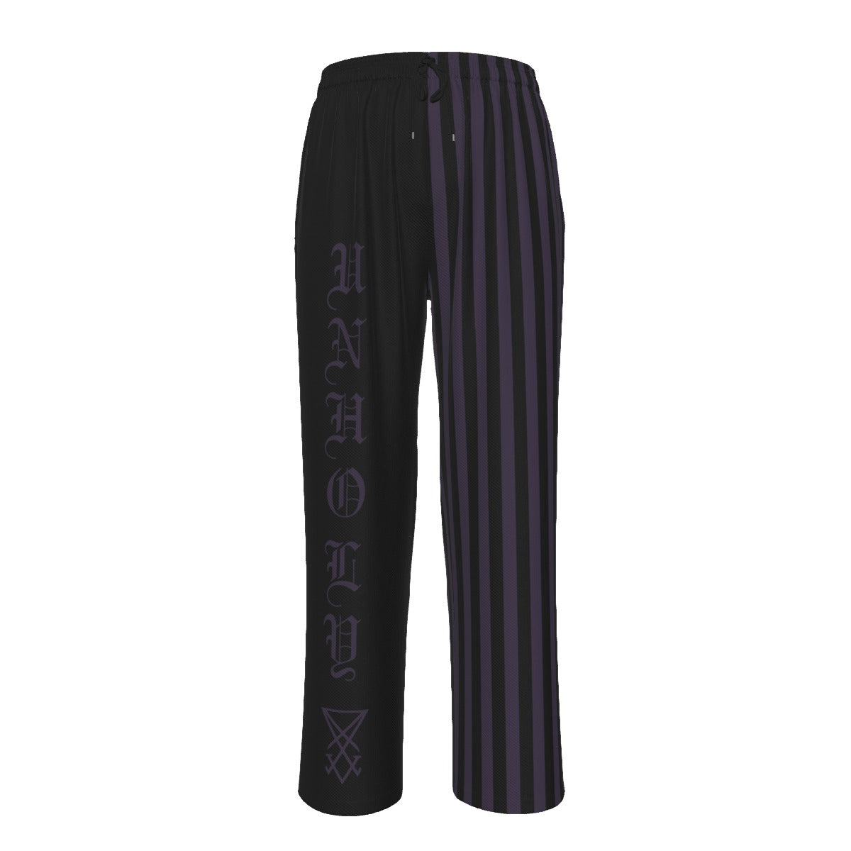Unholy Split Contrast Striped Pajama Pants