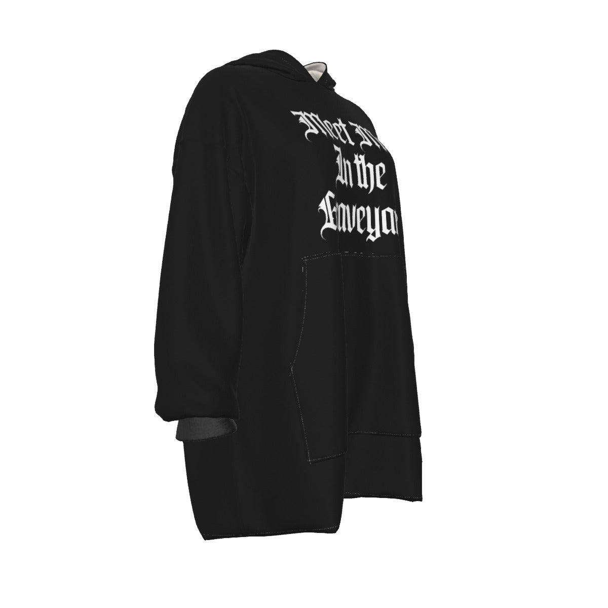 Meet Me in The Graveyard Fleece Hoodie Blanket