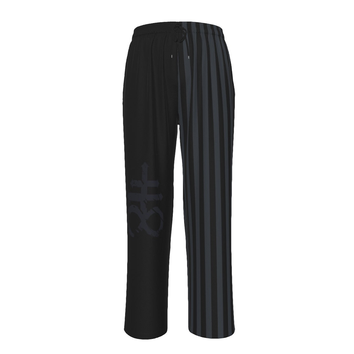 Leviathan Cross Split Contrast Striped Pajama Pants