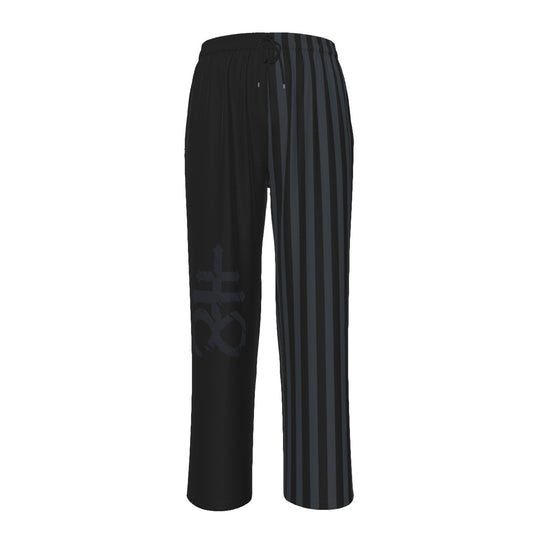 Leviathan Cross Split Contrast Striped Pajama Pants