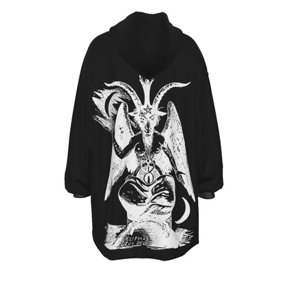 Unholy Baphomet Fleece Hoodie Blanket