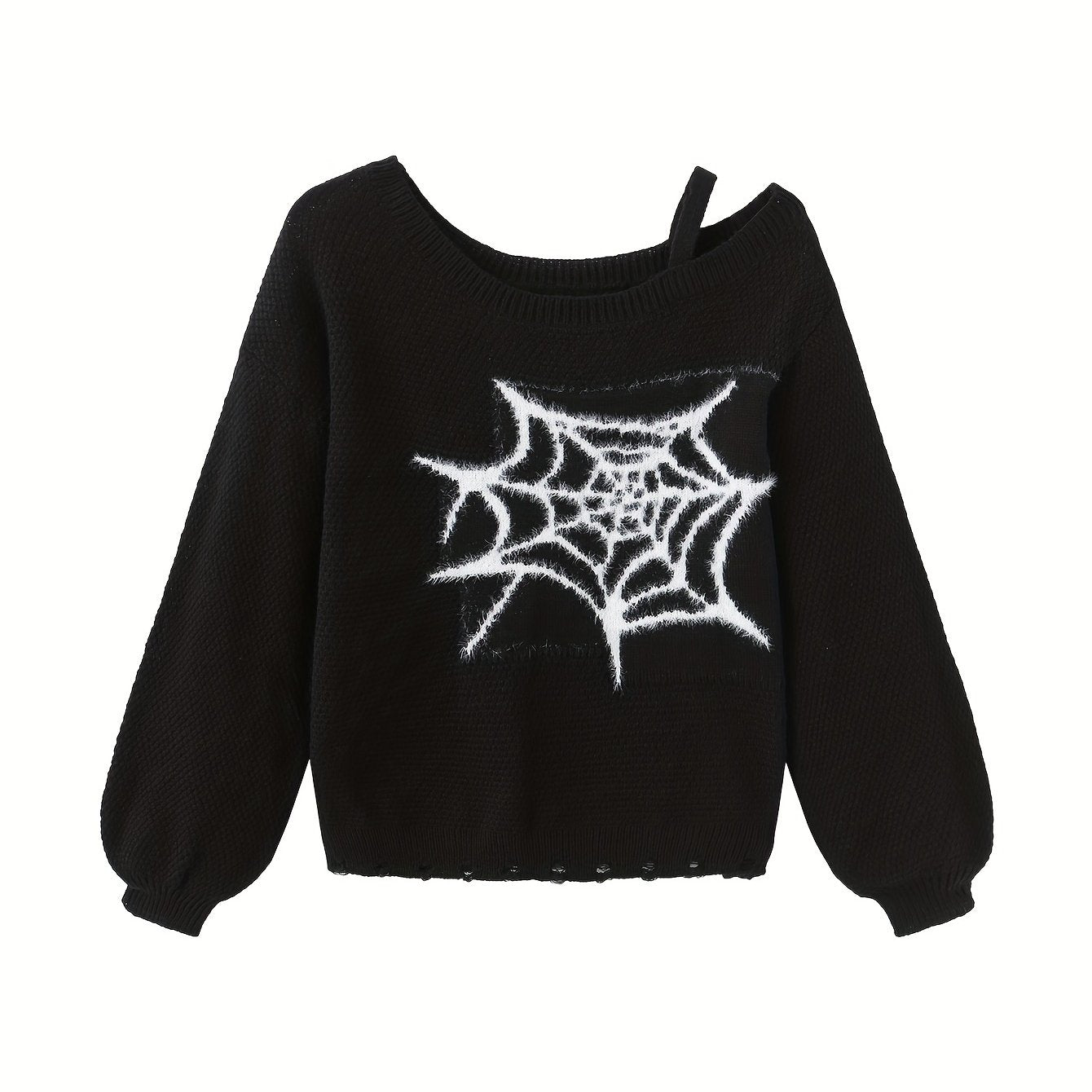 Spider Web Knitted Sweater