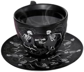 Macabre Teacup and Saucer
