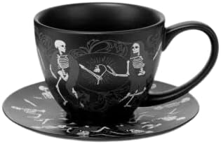 Macabre Teacup and Saucer