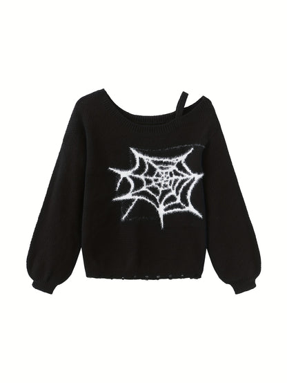 Spider Web Knitted Sweater