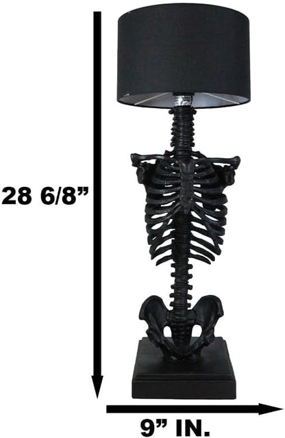 Black Skeleton Rib Cage Table Lamp
