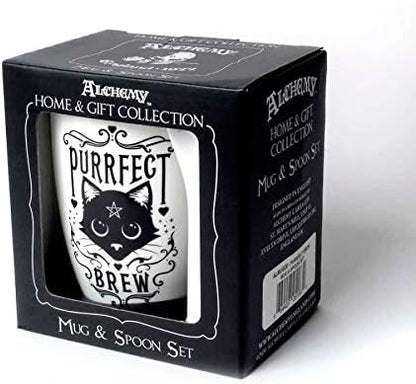 Purrfect Brew Mug and Spoon