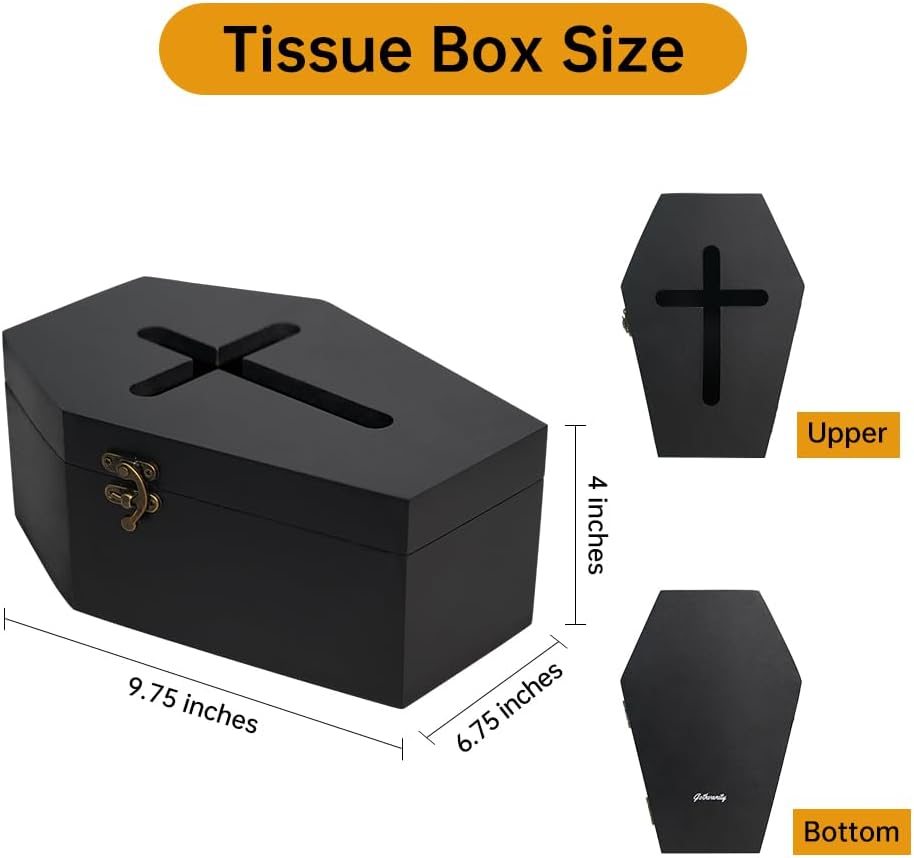 Coffin Tissue Box