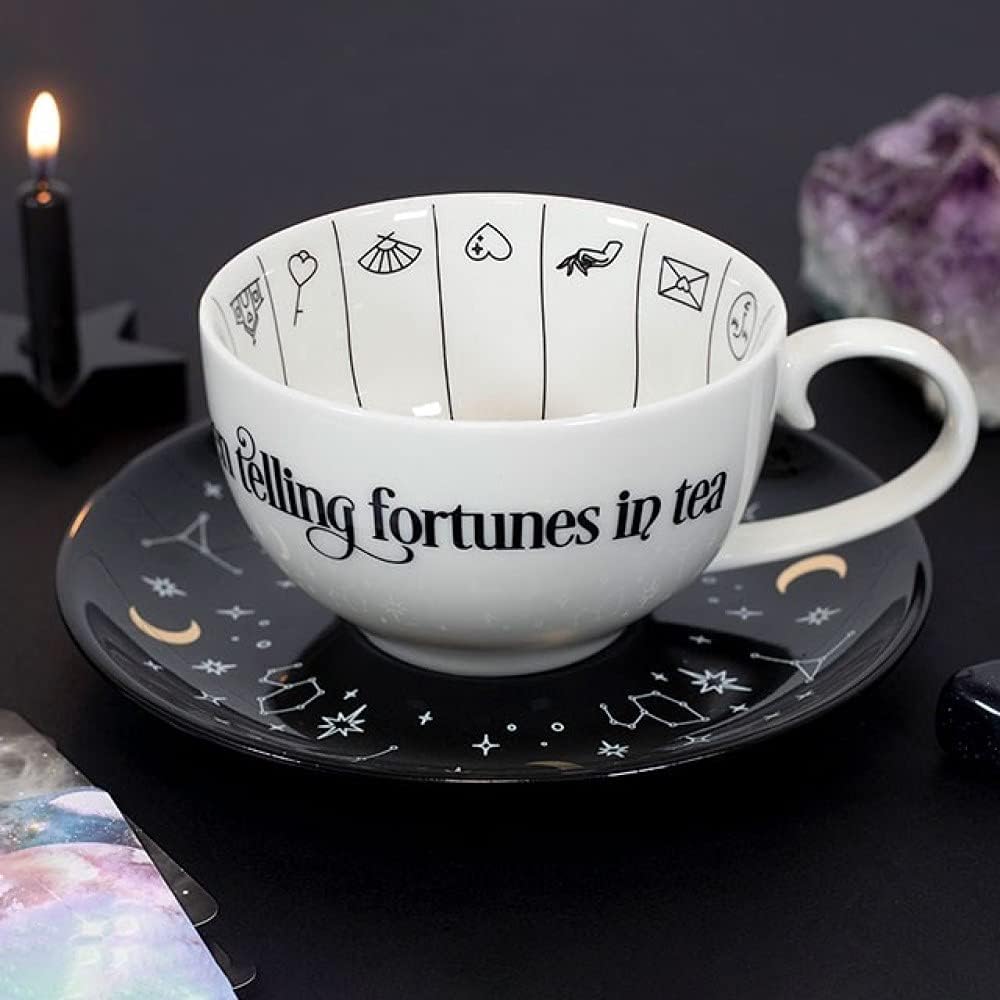 Fortune Telling Teacup and Saucer
