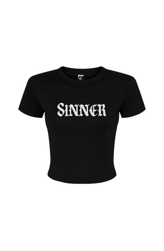 Sinner Micro Rib Baby Tee