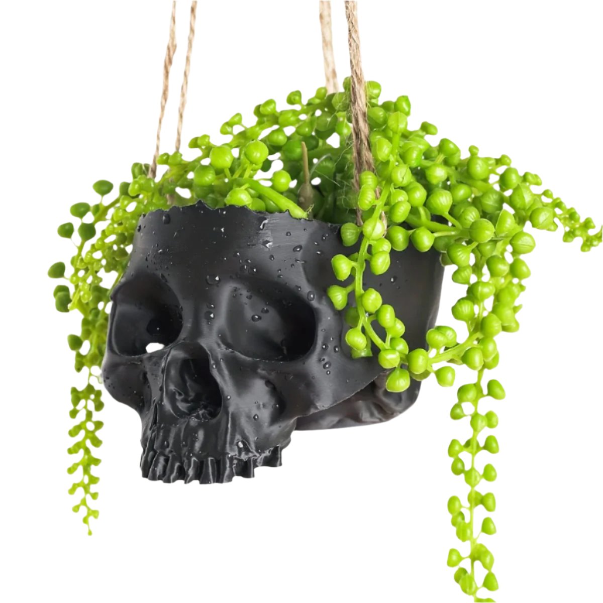 Hanging Skull Head Vase/Planter