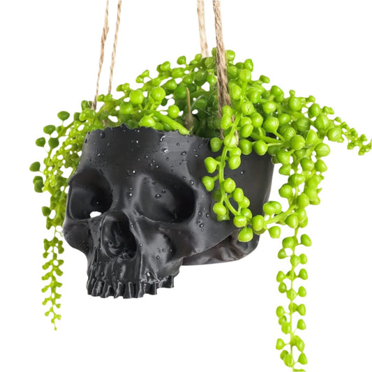 Hanging Skull Head Vase/Planter