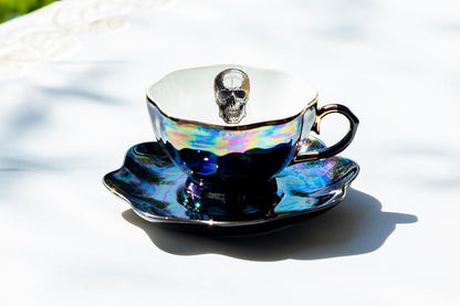 Skull Tea Cup and Saucer