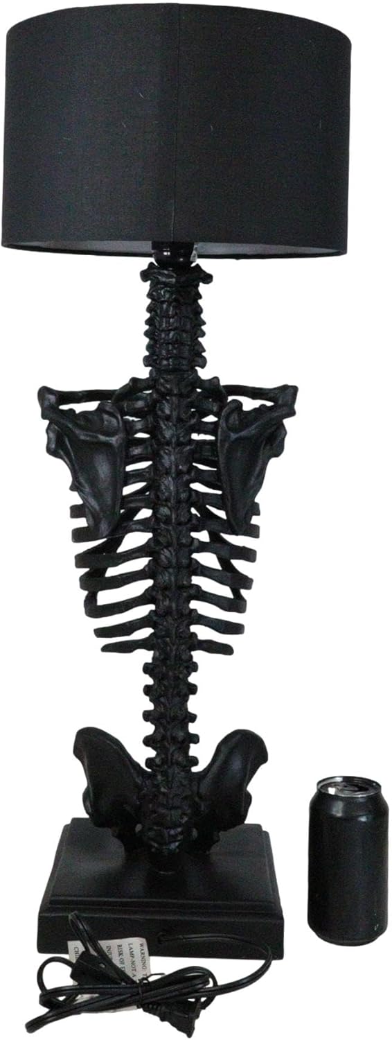 Black Skeleton Rib Cage Table Lamp