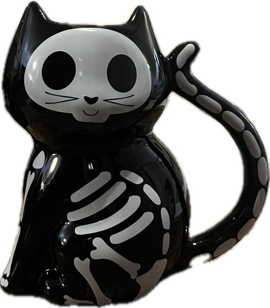 Skeleton Cat Mug