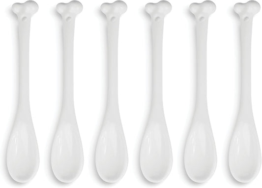 Ceramic Bone Spoons - Set of 6