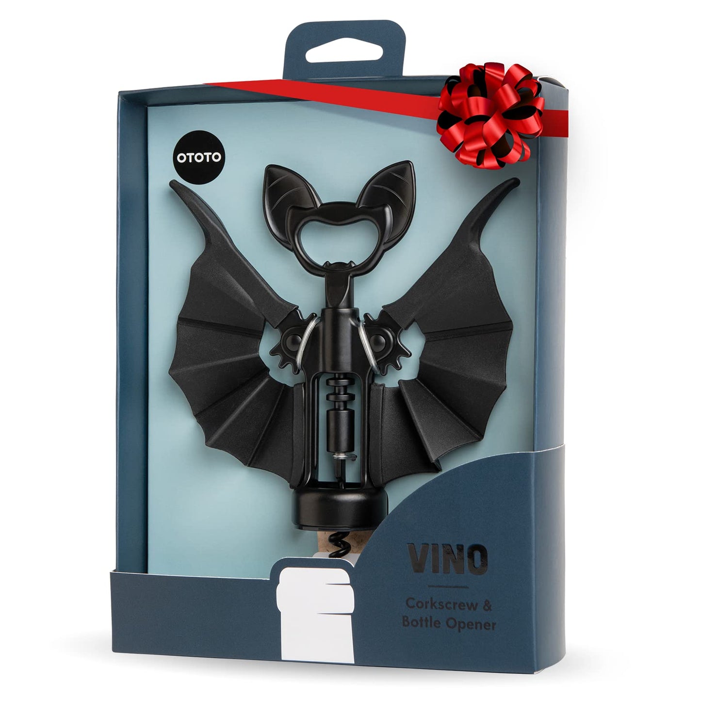 OTOTO Abridor de vino y cerveza 2 en 1, regalos góticos de Halloween, accesorios góticos de vino y regalos para amantes del vino, abridor de botellas de sacacorchos espeluznante, accesorios de vino,