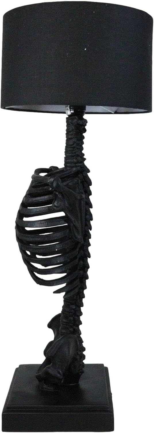 Black Skeleton Rib Cage Table Lamp
