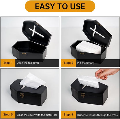 Coffin Tissue Box