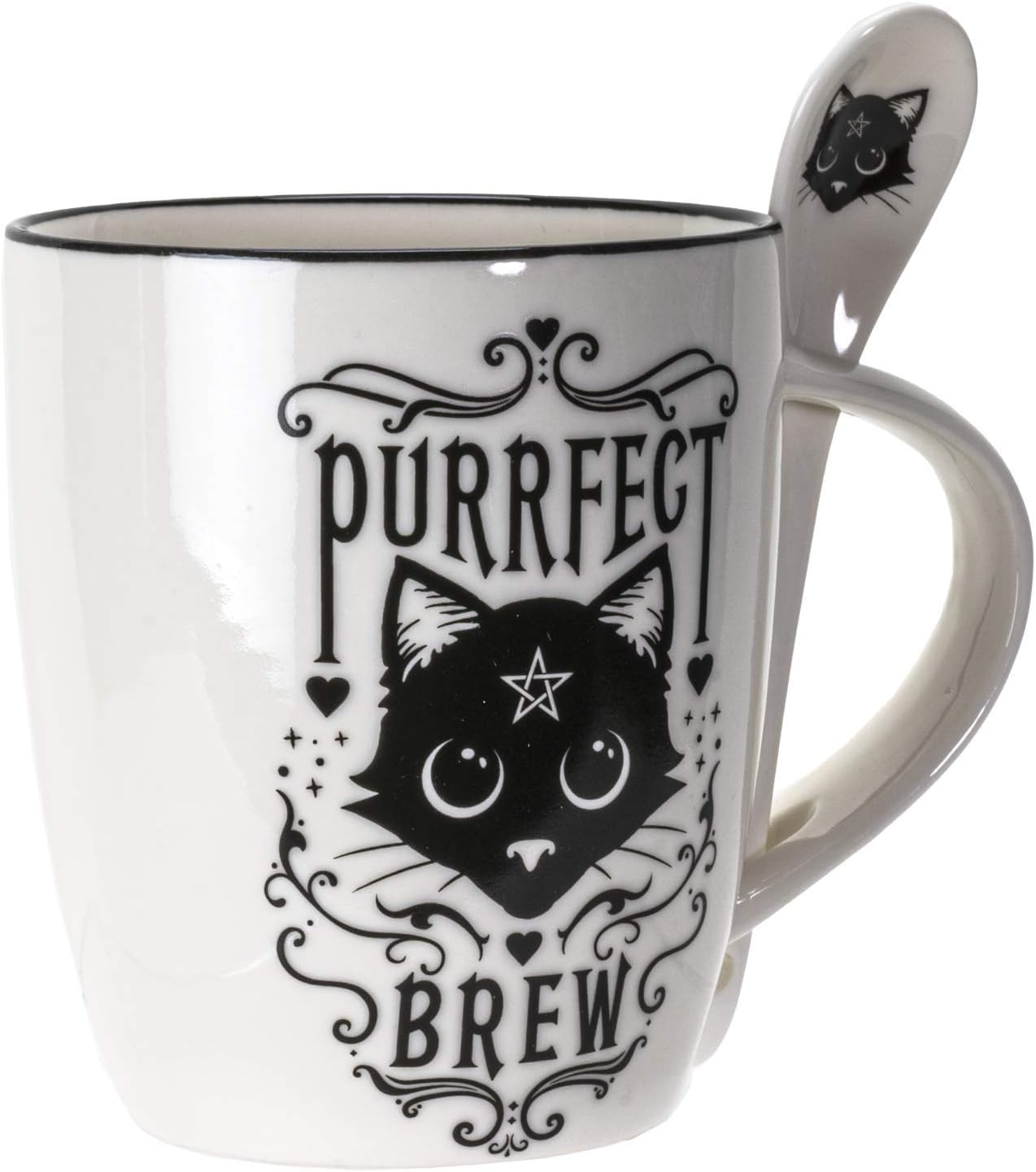 Purrfect Brew Mug and Spoon