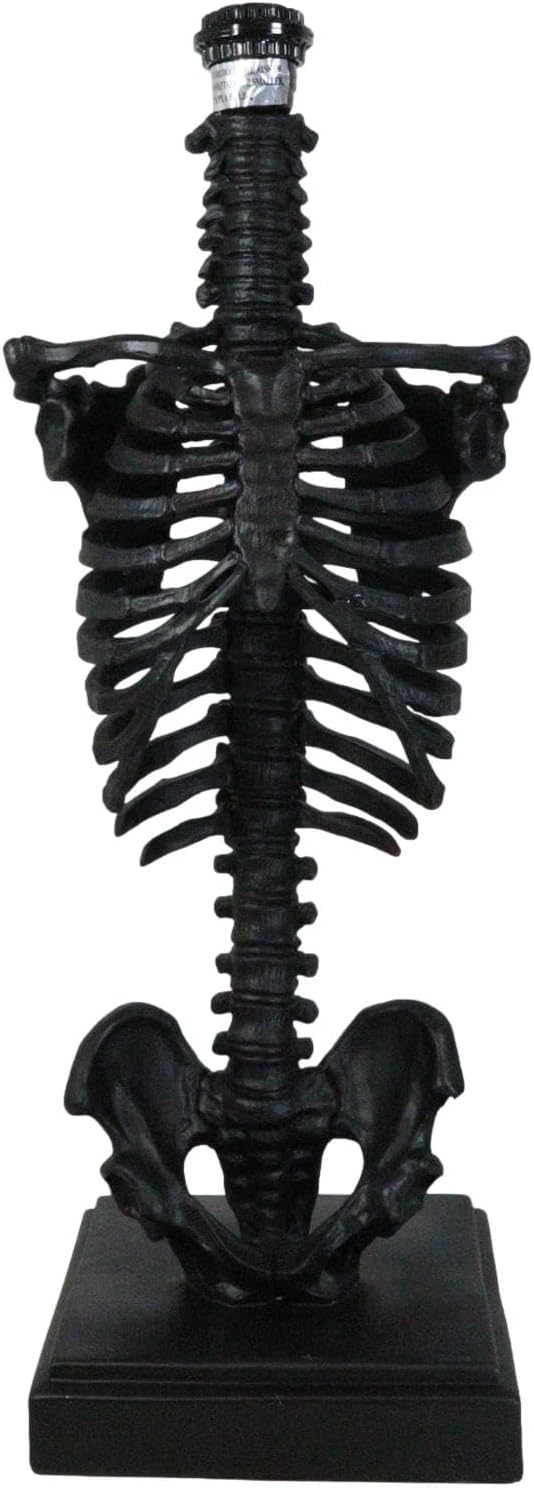 Black Skeleton Rib Cage Table Lamp