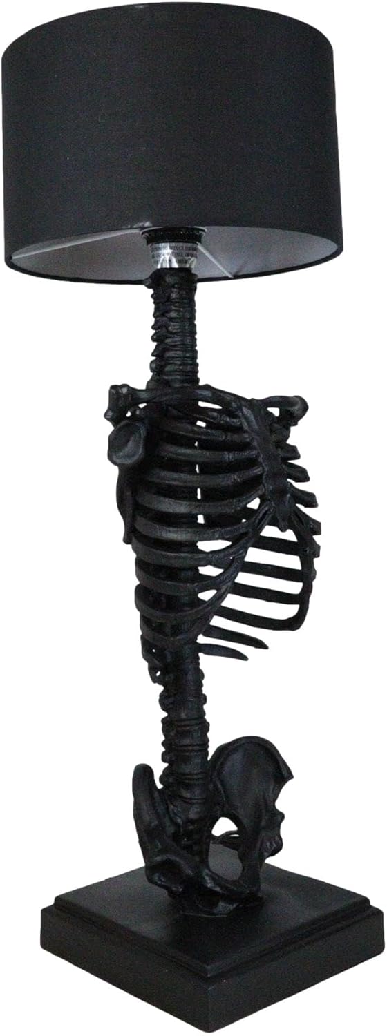 Black Skeleton Rib Cage Table Lamp