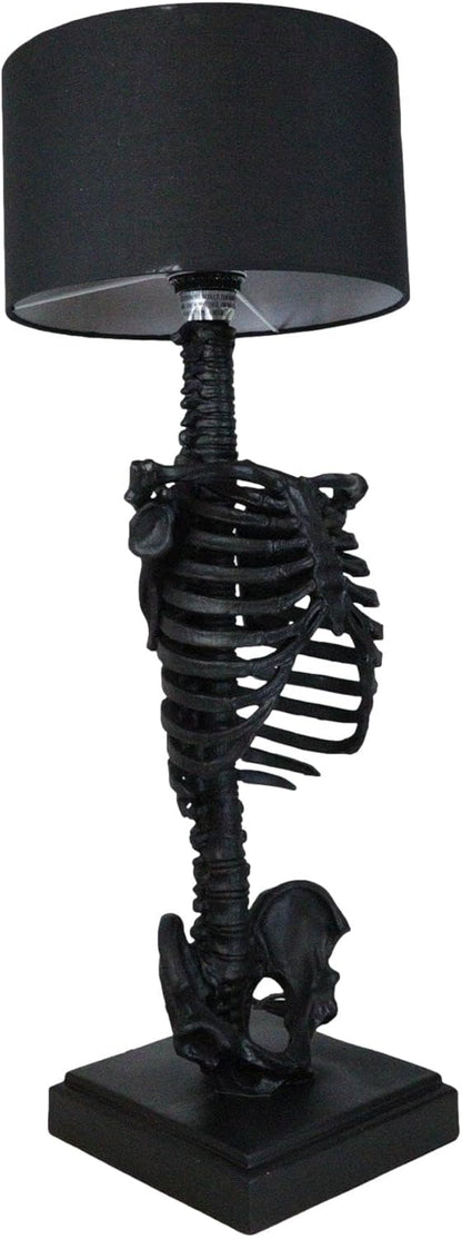 Black Skeleton Rib Cage Table Lamp