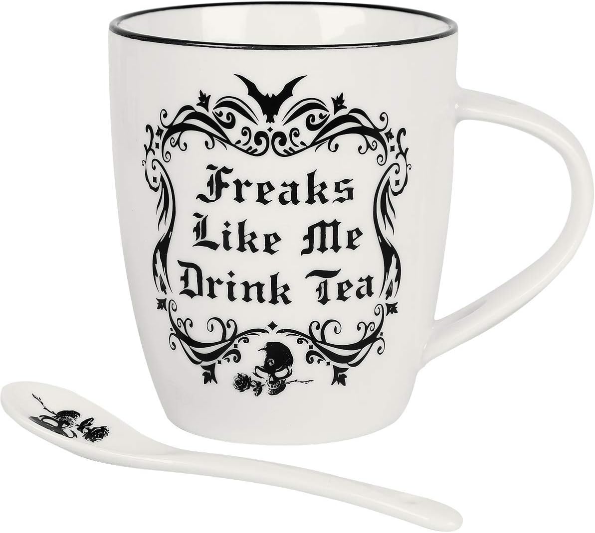 Freaks Like Me Drink Tea Mug and Spoon