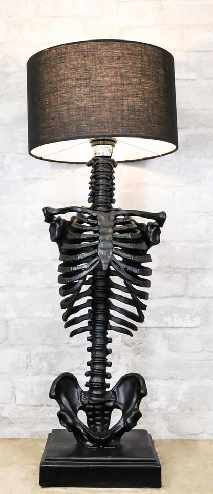 Black Skeleton Rib Cage Table Lamp