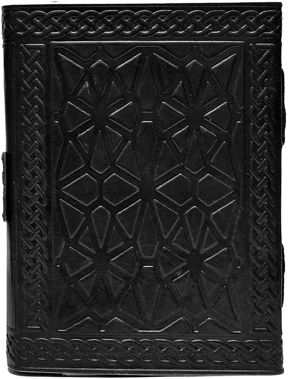 Tripple Moon Blue Lapiz Embossed Vintage Leather Journal