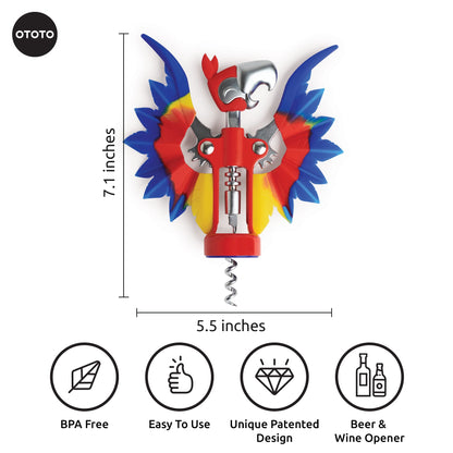 OTOTO Abridor de vino y cerveza 2 en 1, regalos góticos de Halloween, accesorios góticos de vino y regalos para amantes del vino, abridor de botellas de sacacorchos espeluznante, accesorios de vino,