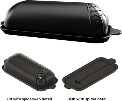 Spiderweb Butter Dish With Lid