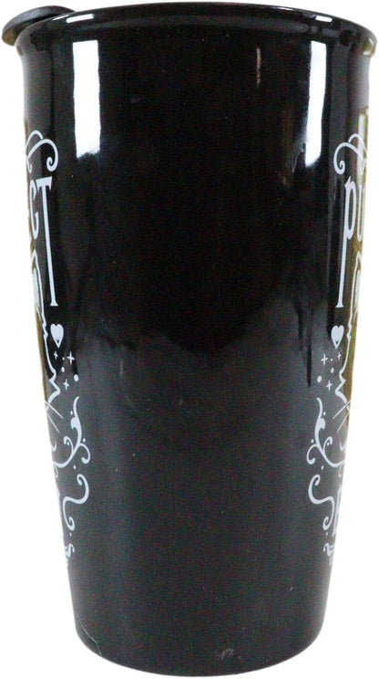 Purrfect Brew Pentagram Cat Tumbler