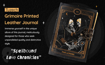 Various Designs Book of Spells Leather Bound Journal